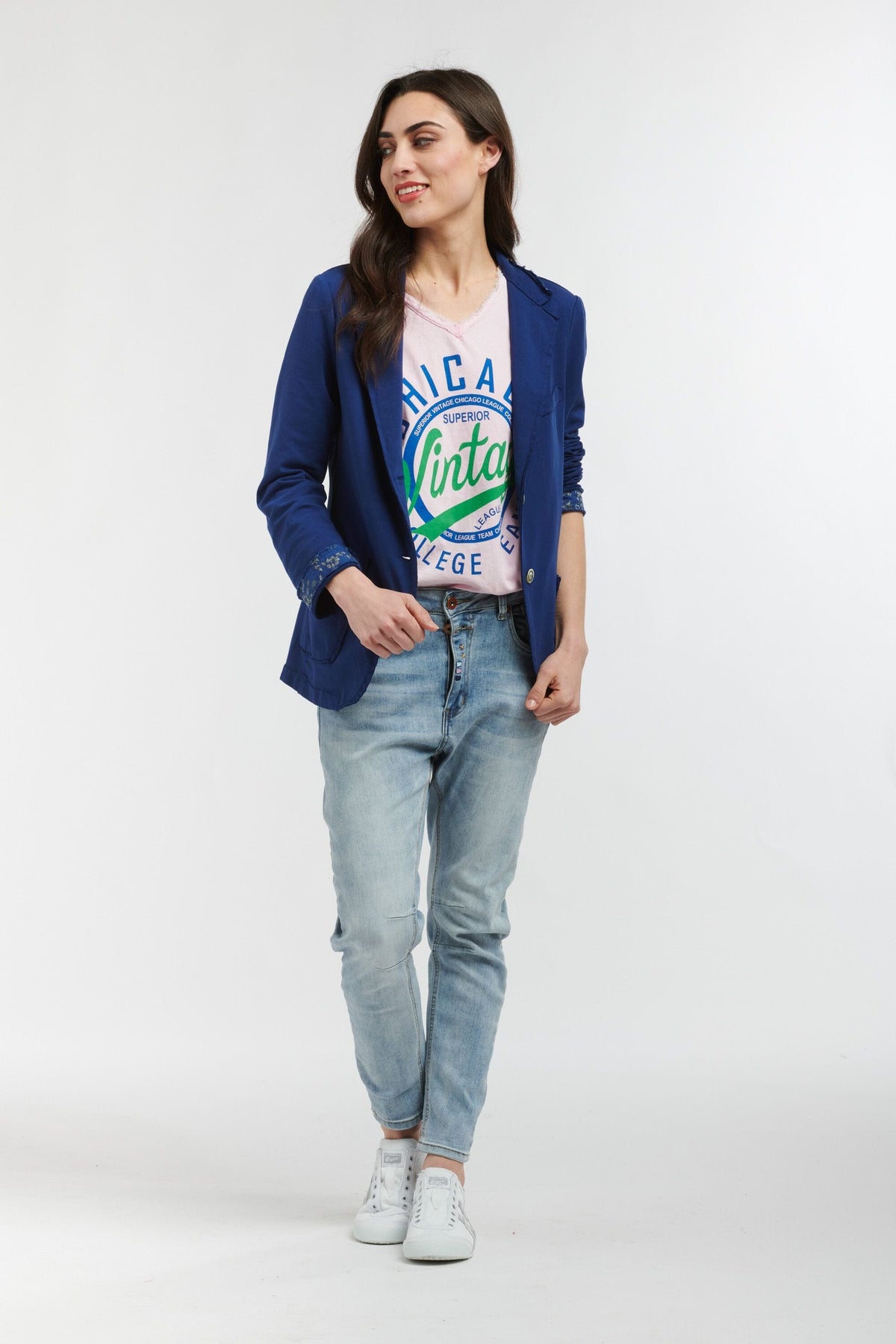 ITALIAN STAR Loafer Jacket - Sapphire Jackets + Coats - Zabecca Living