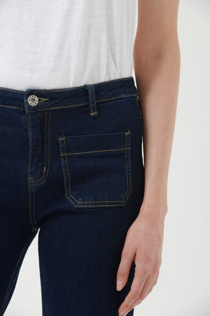 ITALIAN STAR Macey Jeans - Dark Wash JEANS - Zabecca Living