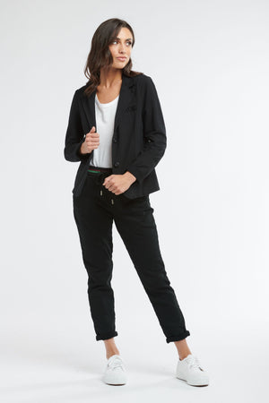 ITALIAN STAR Maha Blazer - Black Jackets + Coats - Zabecca Living