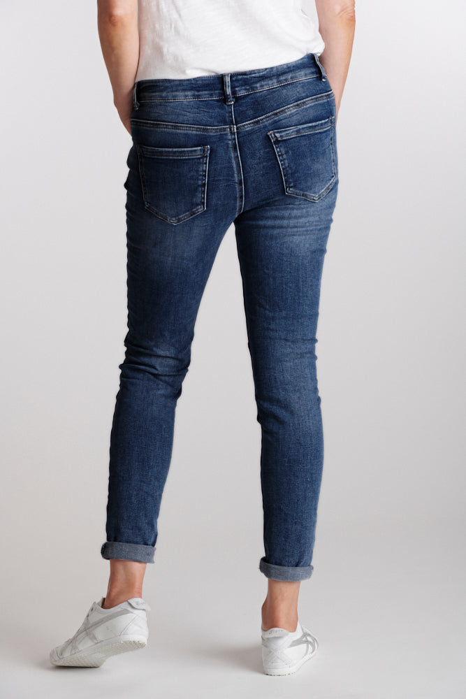 ITALIAN STAR New Classic Button Jeans - Denim JEANS - Zabecca Living