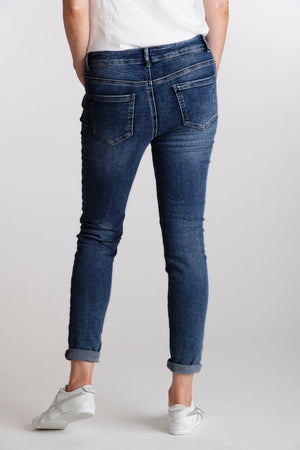 ITALIAN STAR New Classic Button Jeans - Denim JEANS - Zabecca Living