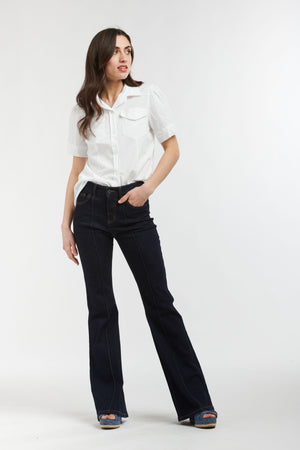ITALIAN STAR Oaklahoma Poplin Shirt - White Shirts & Blouses - Zabecca Living