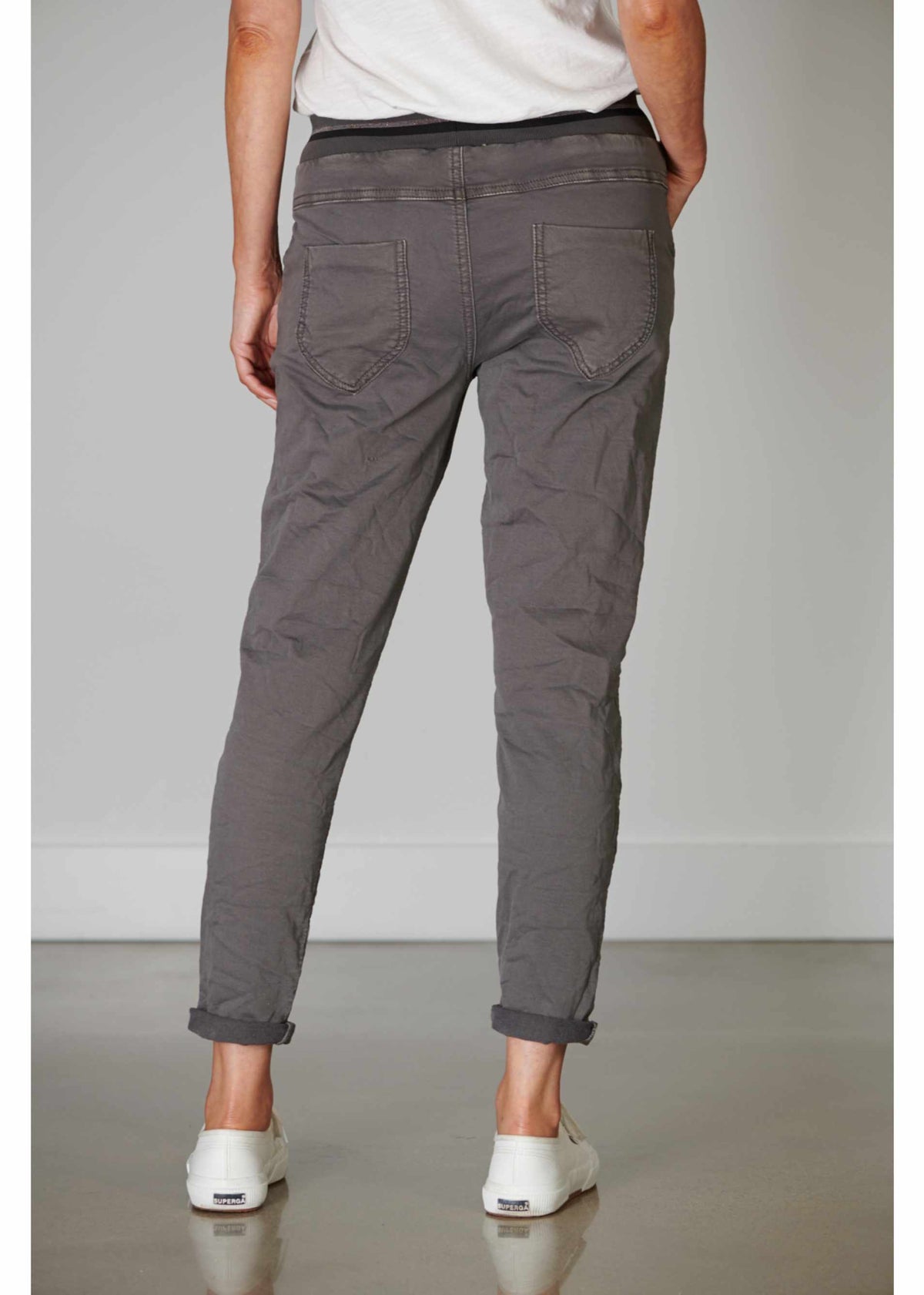 ITALIAN STAR Ralph Jogger Jeans - Coal JEANS - Zabecca Living