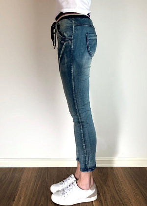 ITALIAN STAR Ralph Jogger Jeans - Denim JEANS - Zabecca Living