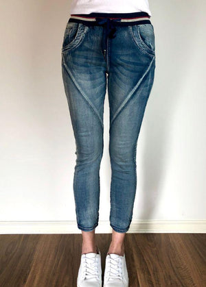 ITALIAN STAR Ralph Jogger Jeans - Denim JEANS - Zabecca Living