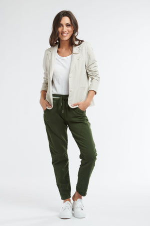 ITALIAN STAR Ralph Jogger Jeans - Olive JEANS - Zabecca Living