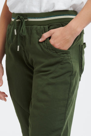 ITALIAN STAR Ralph Jogger Jeans - Olive JEANS - Zabecca Living