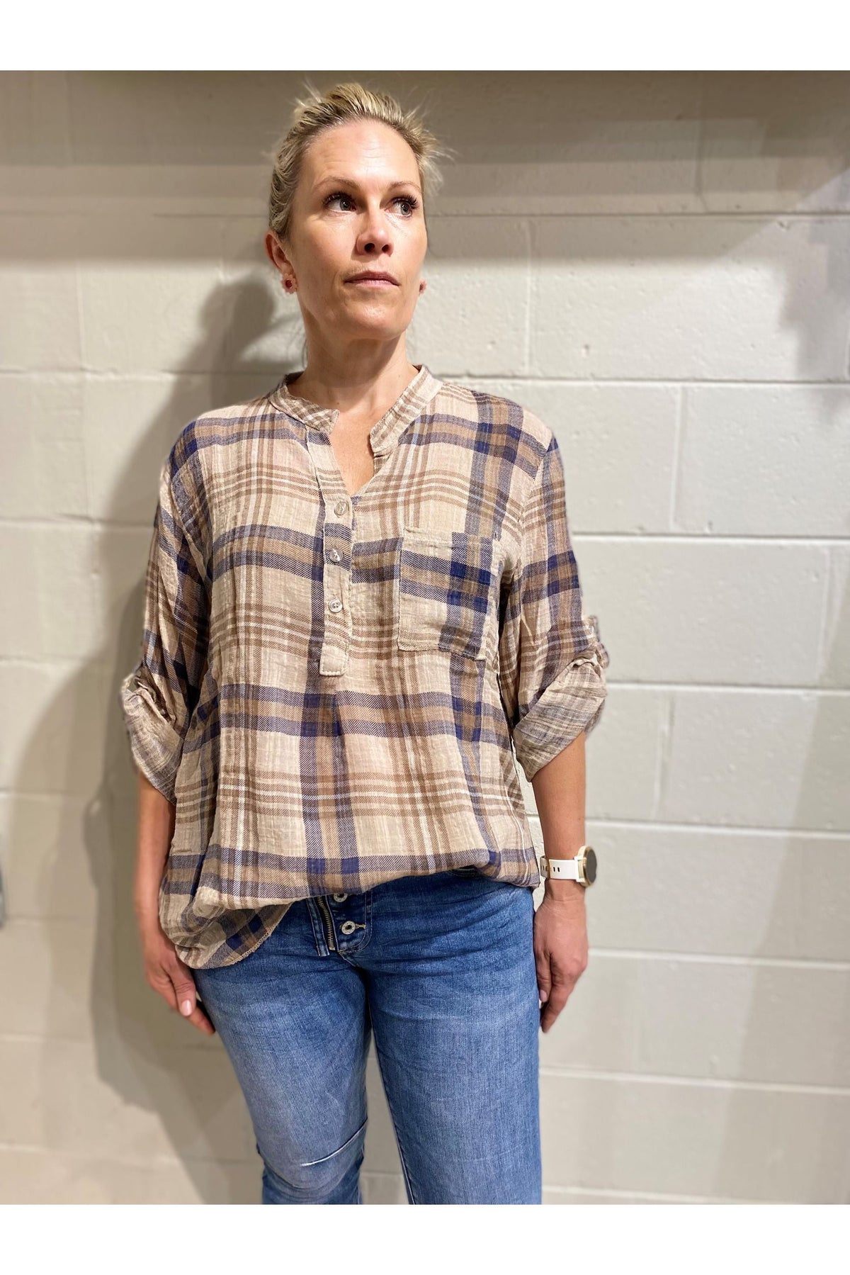 ITALIAN STAR Rodeo Shirt - Cammello Shirts & Blouses - Zabecca Living