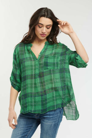 ITALIAN STAR Rodeo Shirt - Gucci Green Shirts & Blouses - Zabecca Living