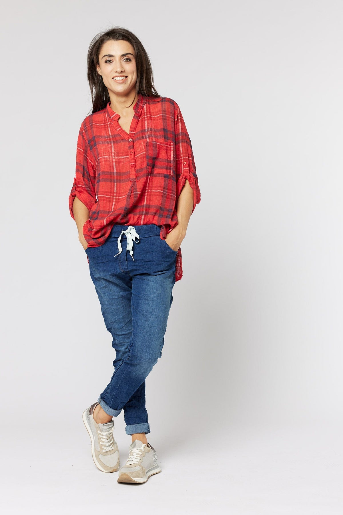 ITALIAN STAR Rodeo Shirt - Rosso Shirts & Blouses - Zabecca Living