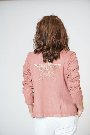 ITALIAN STAR Star Back Jacket - Pepe Rosa Jackets + Coats - Zabecca Living