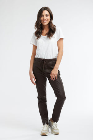 ITALIAN STAR Suzi Jogger - Chocolate JOGGER - Zabecca Living