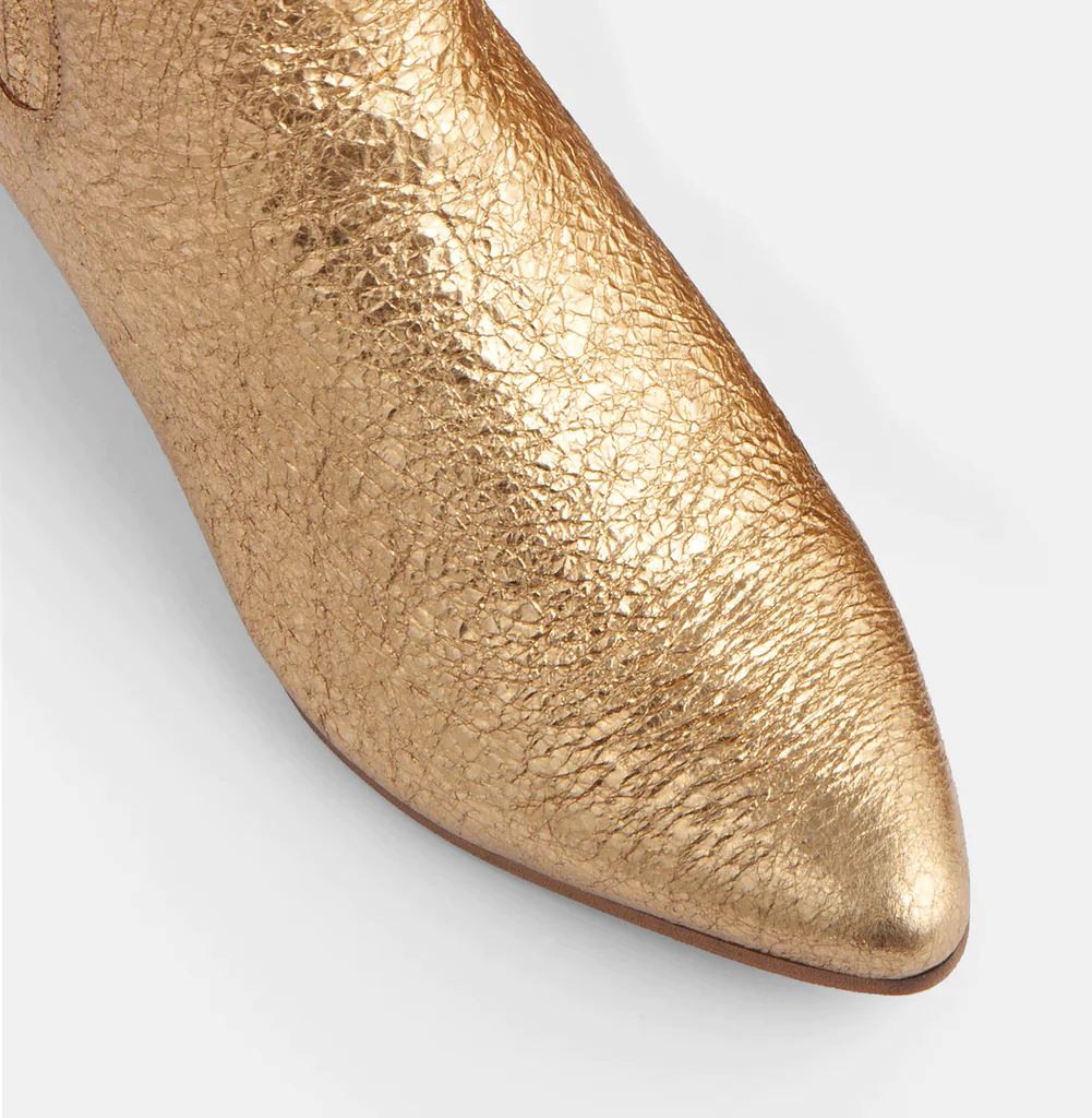 IVYLEE COPENHAGEN Bailey Cracked Metal - Gold FOOTWEAR - Zabecca Living