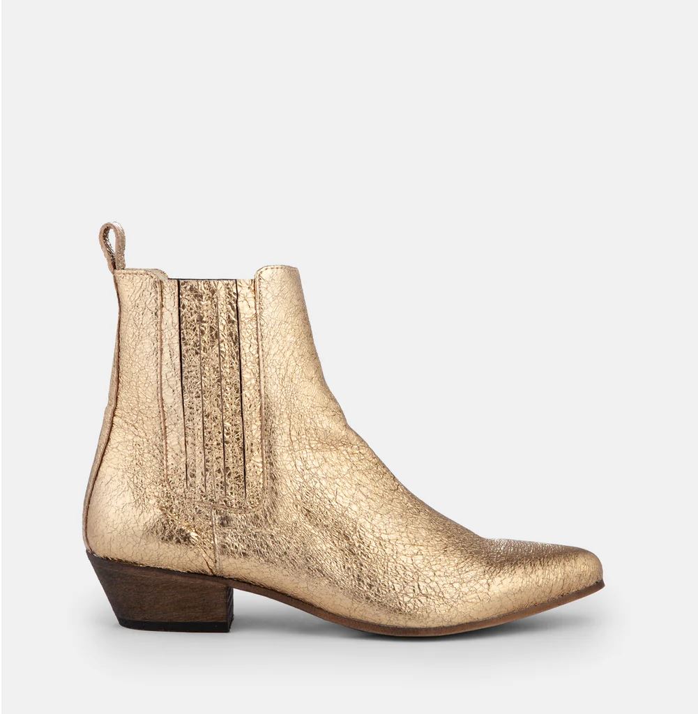 IVYLEE COPENHAGEN Bailey Cracked Metal - Gold FOOTWEAR - Zabecca Living
