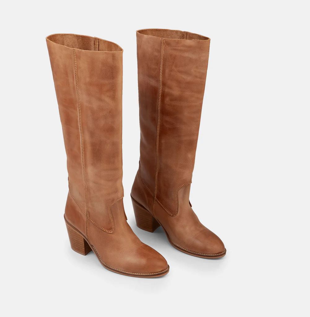 IVYLEE COPENHAGEN Jenny Escuvado Boots - Dark Tan FOOTWEAR - Zabecca Living