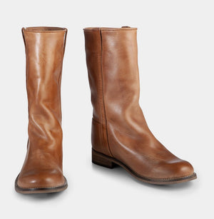 IVYLEE COPENHAGEN Simone Escuvado Boots - Dark Tan FOOTWEAR - Zabecca Living