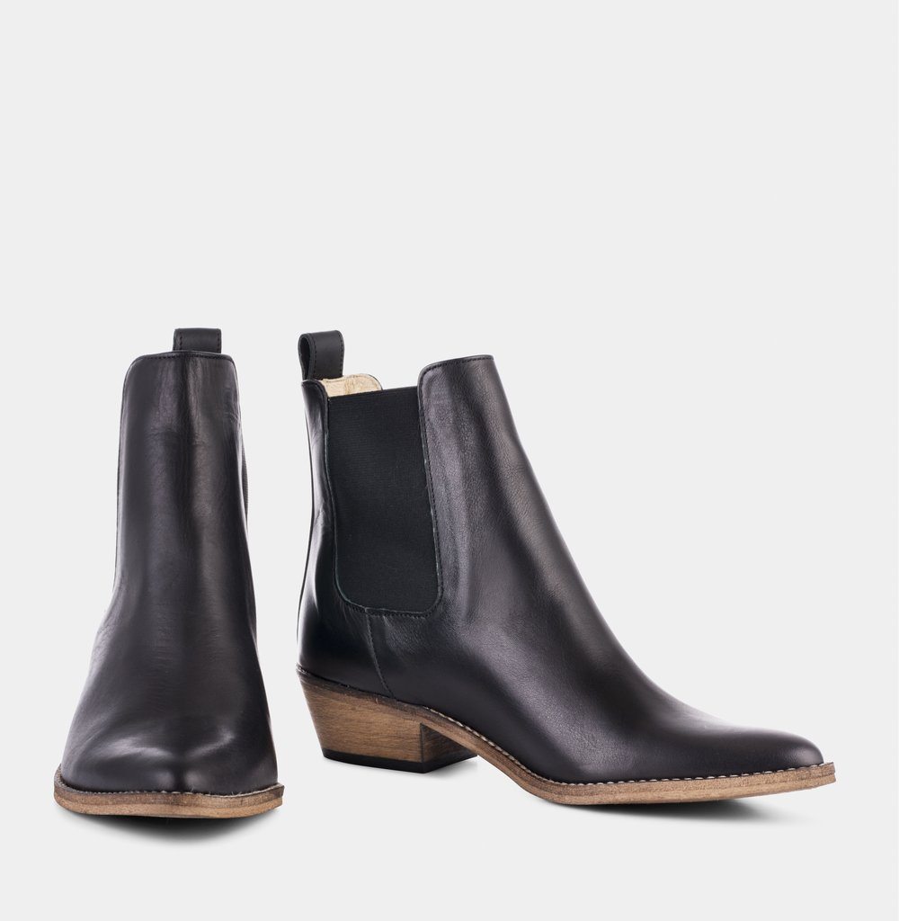 IVYLEE COPENHAGEN Stella Anilin - Black with Antique Sole FOOTWEAR - Zabecca Living