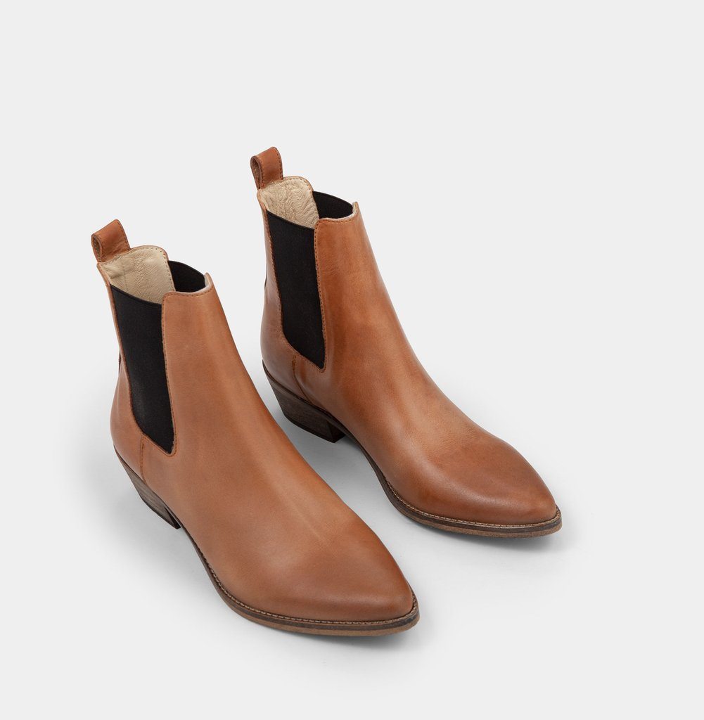 IVYLEE COPENHAGEN Stella Escuvado Boots - Dark Tan FOOTWEAR - Zabecca Living
