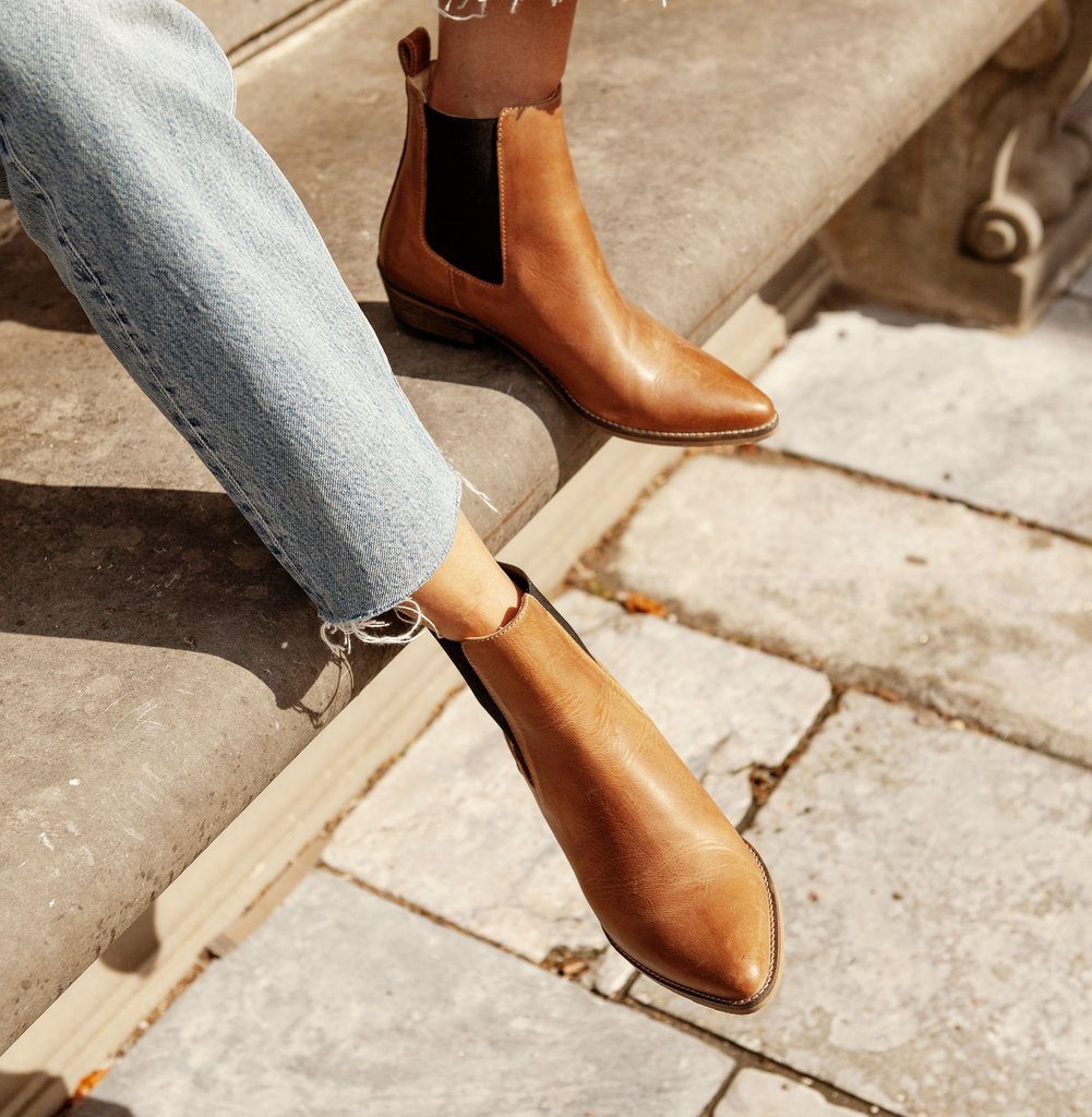 IVYLEE COPENHAGEN Stella Escuvado Boots - Dark Tan FOOTWEAR - Zabecca Living