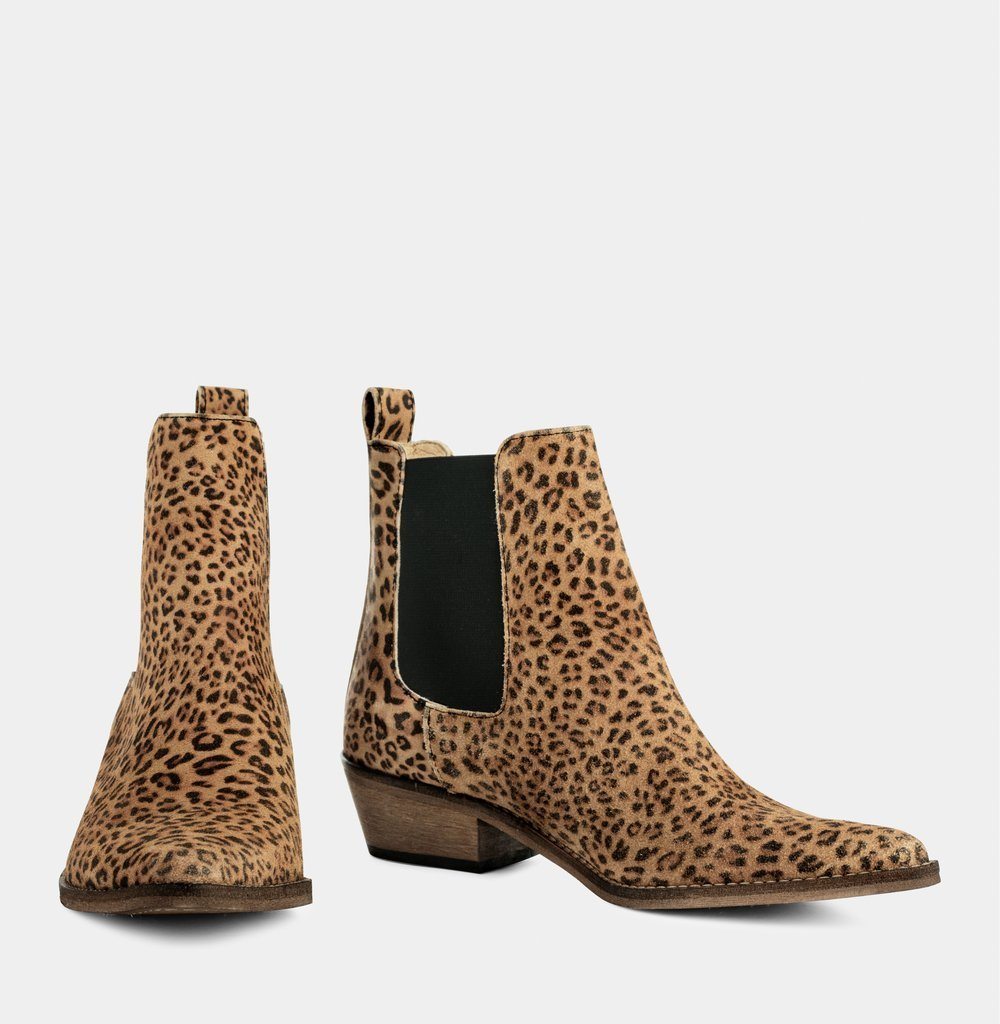 IVYLEE COPENHAGEN Stella Printed Split - Leopard Beige FOOTWEAR - Zabecca Living