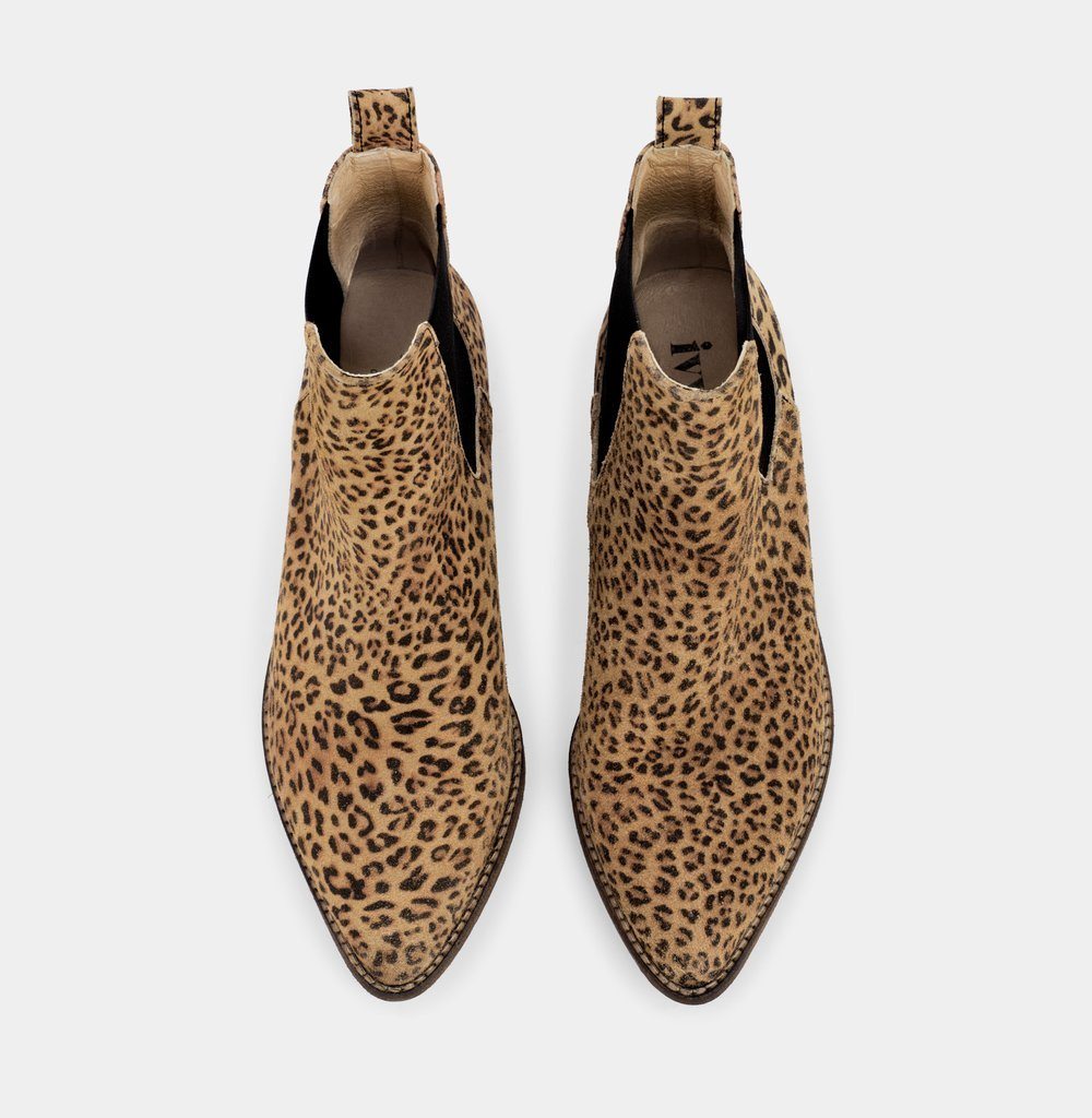 IVYLEE COPENHAGEN Stella Printed Split - Leopard Beige FOOTWEAR - Zabecca Living
