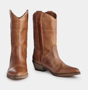 IVYLEE COPENHAGEN Tracy Escuvado Boots - Dark Tan Shoe - Zabecca Living