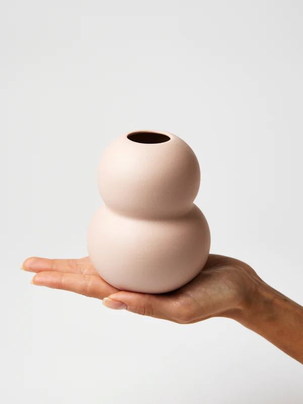 JONES & CO Happy Vase Double - Marshmellow VASE - Zabecca Living