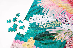 JOURNEY OF SOMETHING 1000 Piece Glitter Puzzle - Gold Urn Puzzle - Zabecca Living