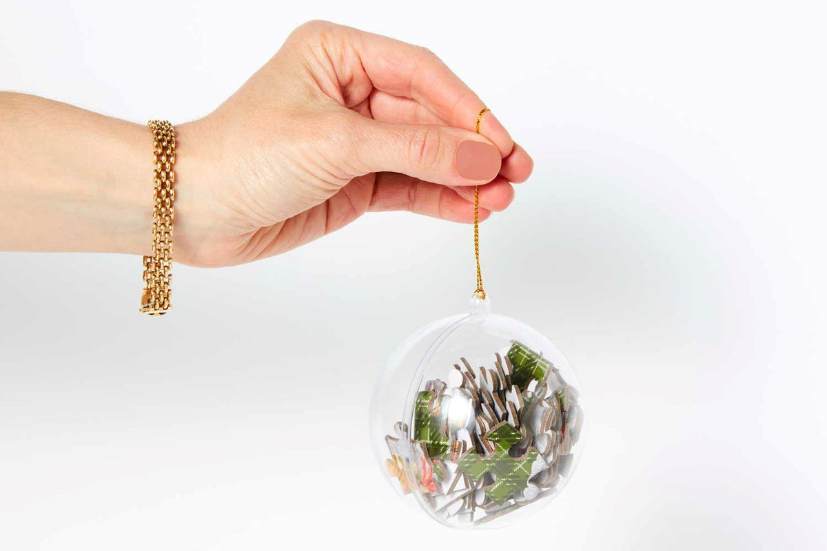 JOURNEY OF SOMETHING 42 Piece Puzzle In Christmas Tree Ornament Puzzle - Zabecca Living