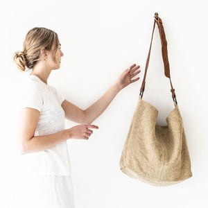 JUJU & CO Beach Jute Slouchy - Natural bag - Zabecca Living