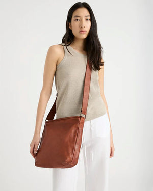 JUJU & CO Classic Slouchy - Cognac bag - Zabecca Living