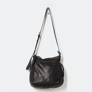 JUJU & CO Perforated Leather Slouchy - Black bag - Zabecca Living