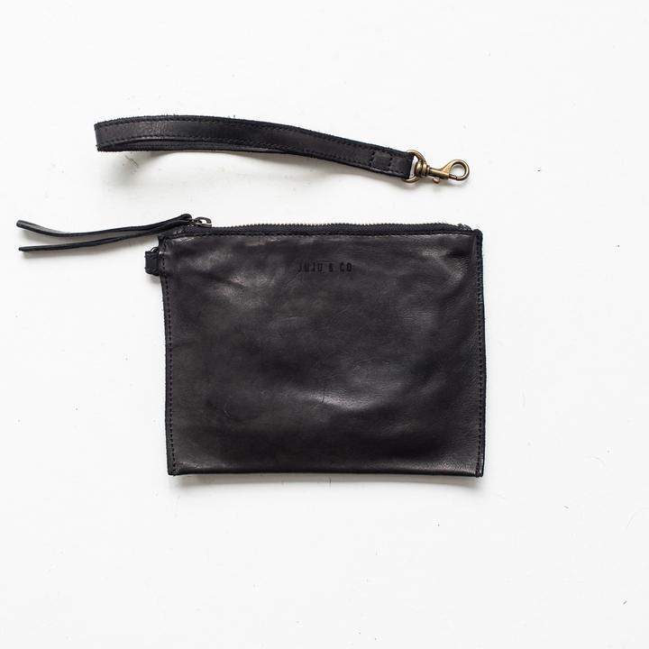 JUJU & CO Small Flat Pouch - Black bag - Zabecca Living