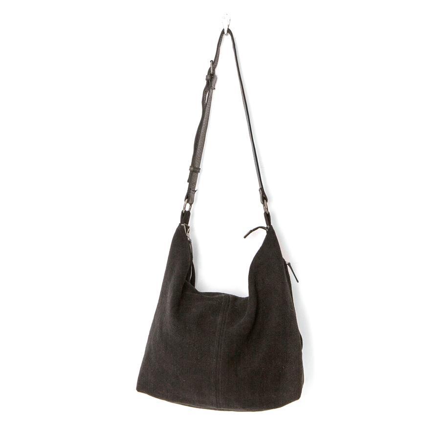 JUJU & CO Urban Jute Slouchy - Black bag - Zabecca Living
