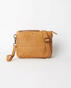 JUJU & CO Woven Pouch Bag - Tan bag - Zabecca Living