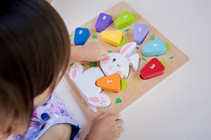 KIDDIE CONNECT 123 Carrot Puzzle TODDLER (1-3 Yrs) - Zabecca Living