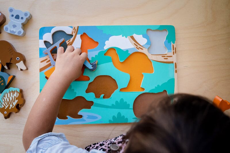KIDDIE CONNECT Australian Animal Puzzle TODDLER (1-3 Yrs) - Zabecca Living