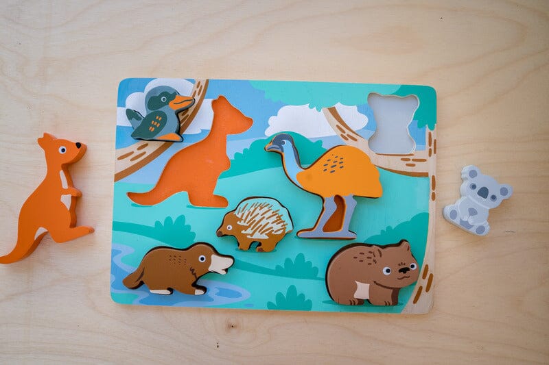 KIDDIE CONNECT Australian Animal Puzzle TODDLER (1-3 Yrs) - Zabecca Living