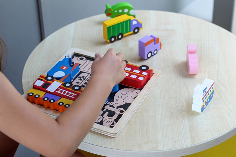 KIDDIE CONNECT Chunky Vehicle Puzzle Puzzle - Zabecca Living