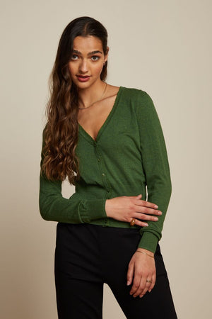 KING LOUIE Cardi V Cocoon - Kale Green CARDIGAN - Zabecca Living