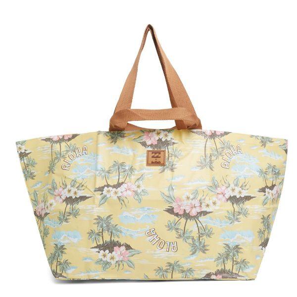 KOLLAB Billabong x Kollab Beach Bag - Nalu Lemon PICNIC BAG - Zabecca Living