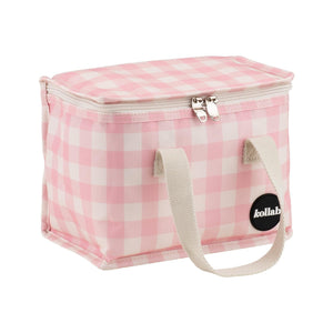 KOLLAB Holiday Lunch Box - Candy Pink Check LUNCH BOX - Zabecca Living