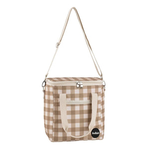 KOLLAB Holiday Mini Cooler Bag - Olive Check COOLER BAG - Zabecca Living