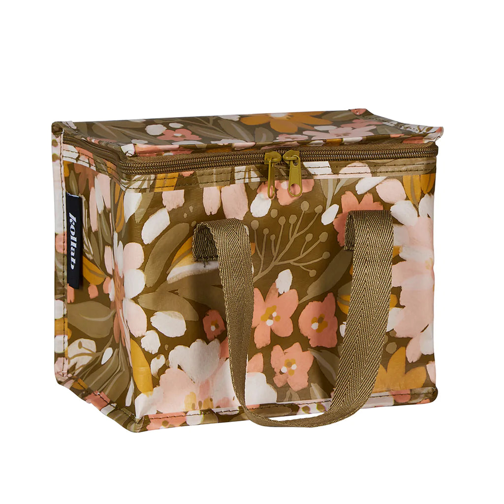 KOLLAB Lunch Box - Khaki Floral PICNIC BAG - Zabecca Living