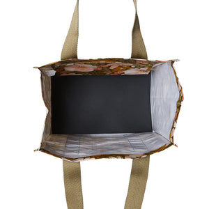 KOLLAB Market Bag - Khaki Floral SHOPPING BAG - Zabecca Living