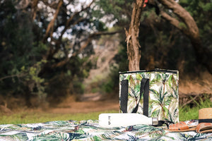 KOLLAB Poly Cooler Bag - Green Palm bag - Zabecca Living