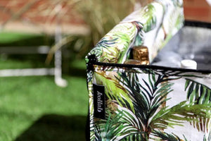 KOLLAB Poly Cooler Bag - Green Palm bag - Zabecca Living