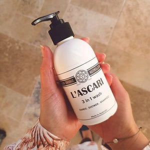 L'ASCARI 3 in 1 Wash HAND AND BODY WASH - Zabecca Living