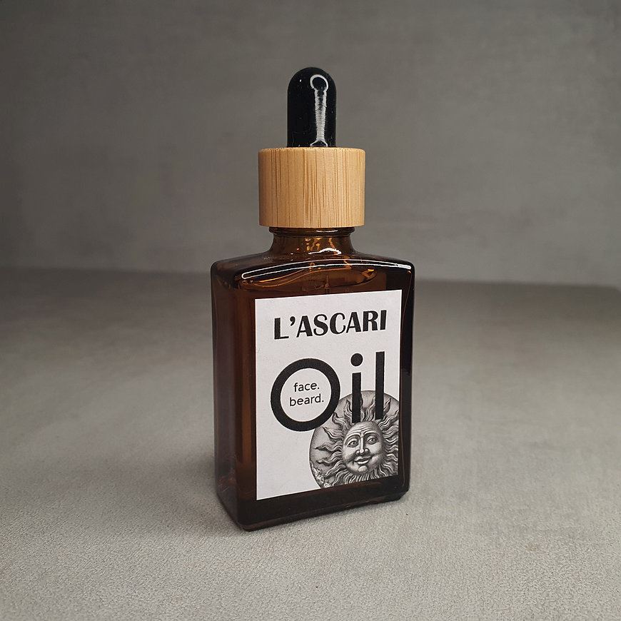 L'ASCARI Face and Beard Oil Mens Grooming - Zabecca Living