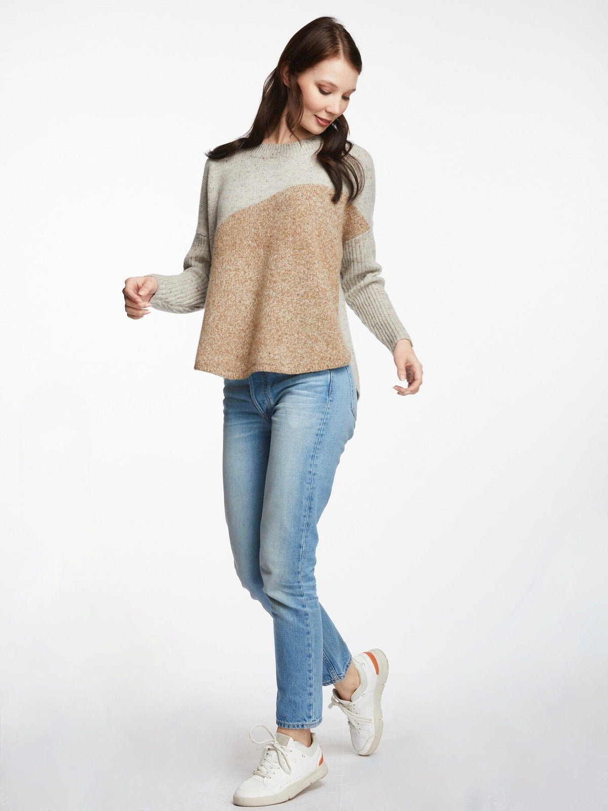 LD & CO Diagonal Jumper - Earth Jumpers + Knitwear - Zabecca Living